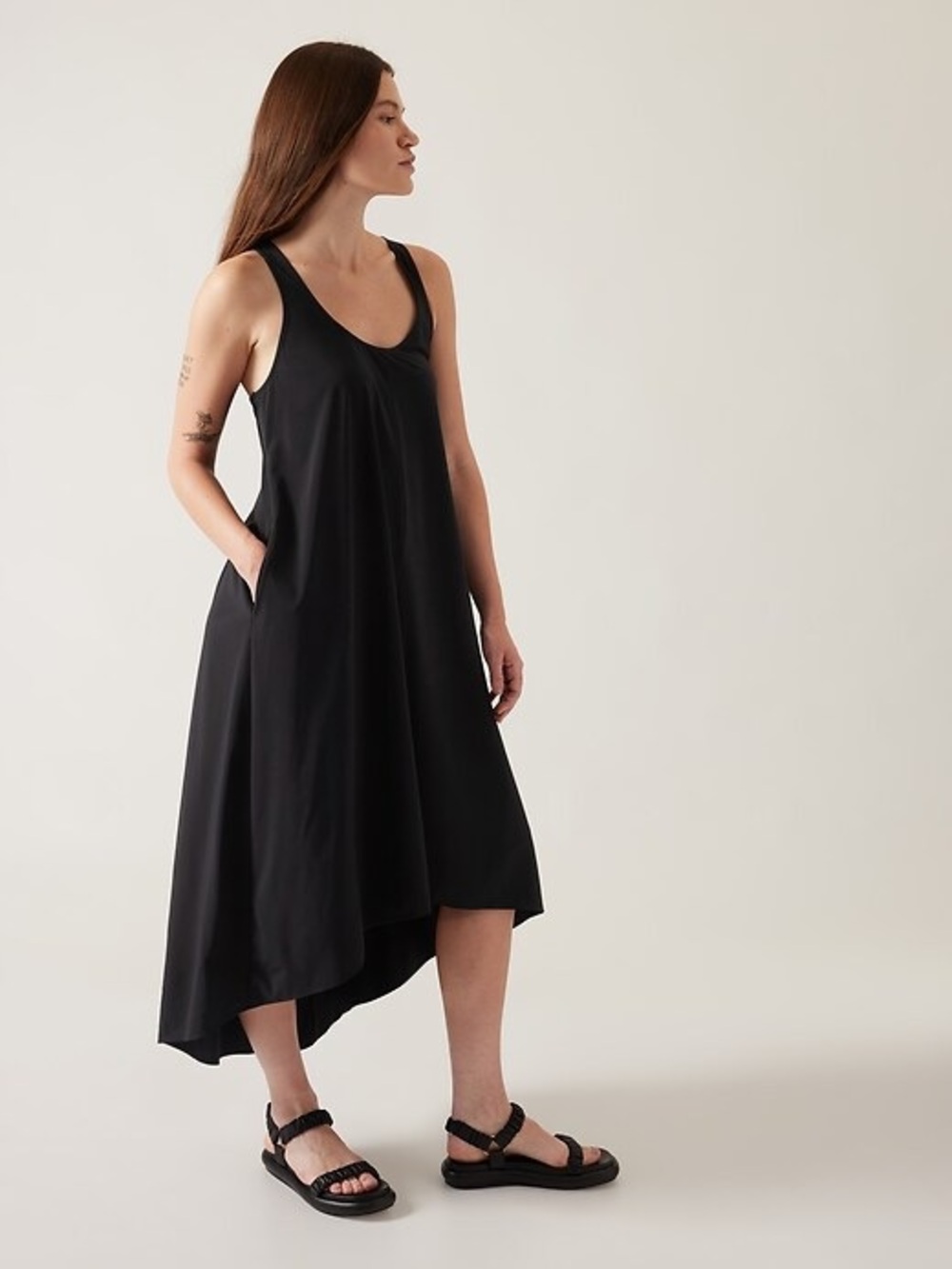 Athleta Presidio Midi Dress Racerback Outdoors